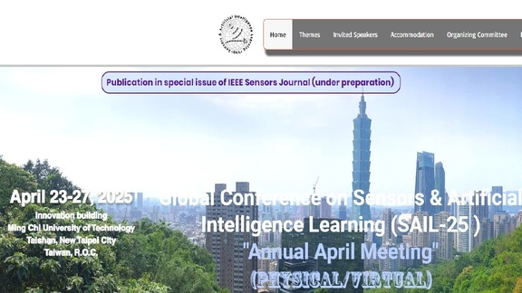 2025, April 23-27, Global Conference on Sensors & Artificial Intelligence Learning (SAIL-25 ) "Annual April Meeting" (Physical/VIRTUAL)